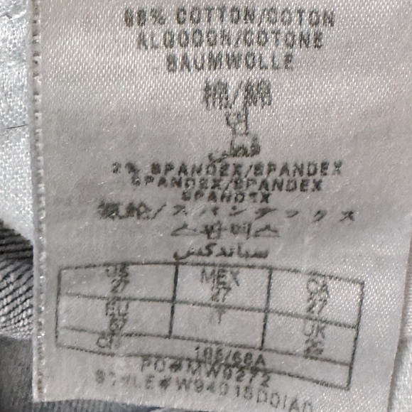 VINTAGE GUESS Scarlet Skinny Leg Bedazzle Y2K Low Rise Hip Hugger Denim Jeans 27 - Picture 14 of 16